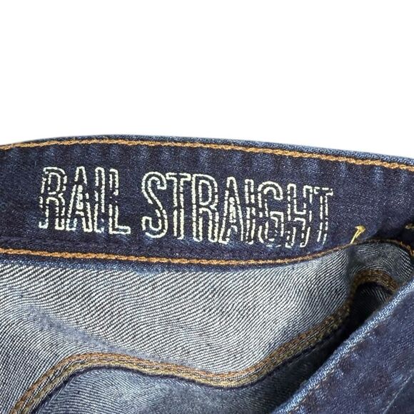 |EUC| MADEWELL Dark Wash Rail Straight Denim Jeans - Picture 7 of 8